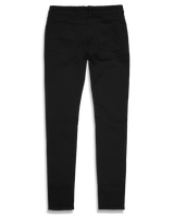 Men's Skinny Jeans in Stretch Jet Black-flat lay (back)