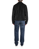 Men's Slim Jeans in Dark Worn-full view back