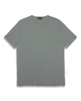 Men's Sueded Modern Crew Tee in Olive-flat lay (front)