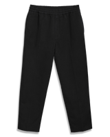 Men's Cotton Linen Pant in Black-flat lay (front)