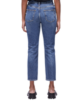 Women's ABSLT Cigarette Straight Jeans in Medium Blue Heritage