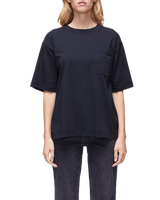 Women's Relaxed Tee in Black Beauty-full view 3/4 front