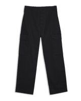 Women's Cargo Pant in Black-flat lay (front)