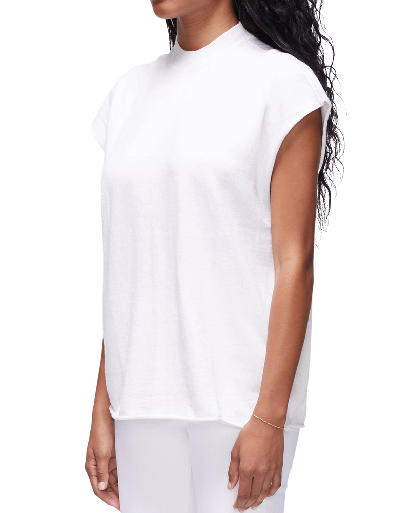 Cashmere Sleeveless Sweater in Ivory